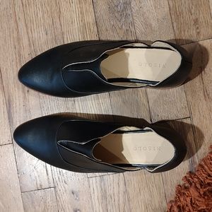 Black leather Nisolo flats womenssize 8